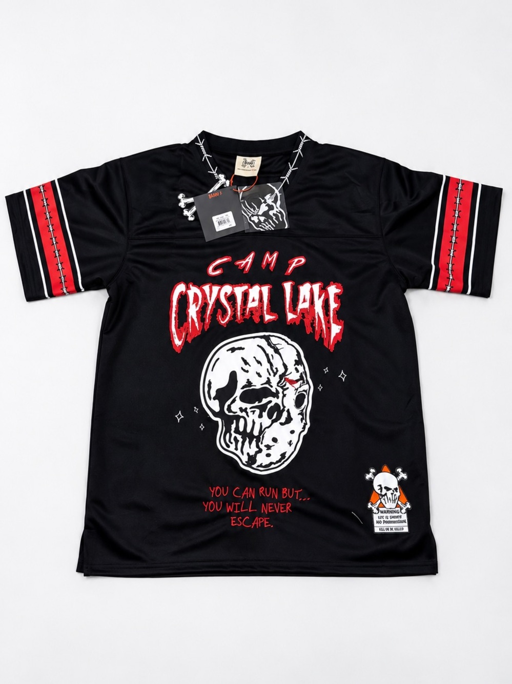 Camp Crystal Lake Voorhees Horror Hockey Jersey